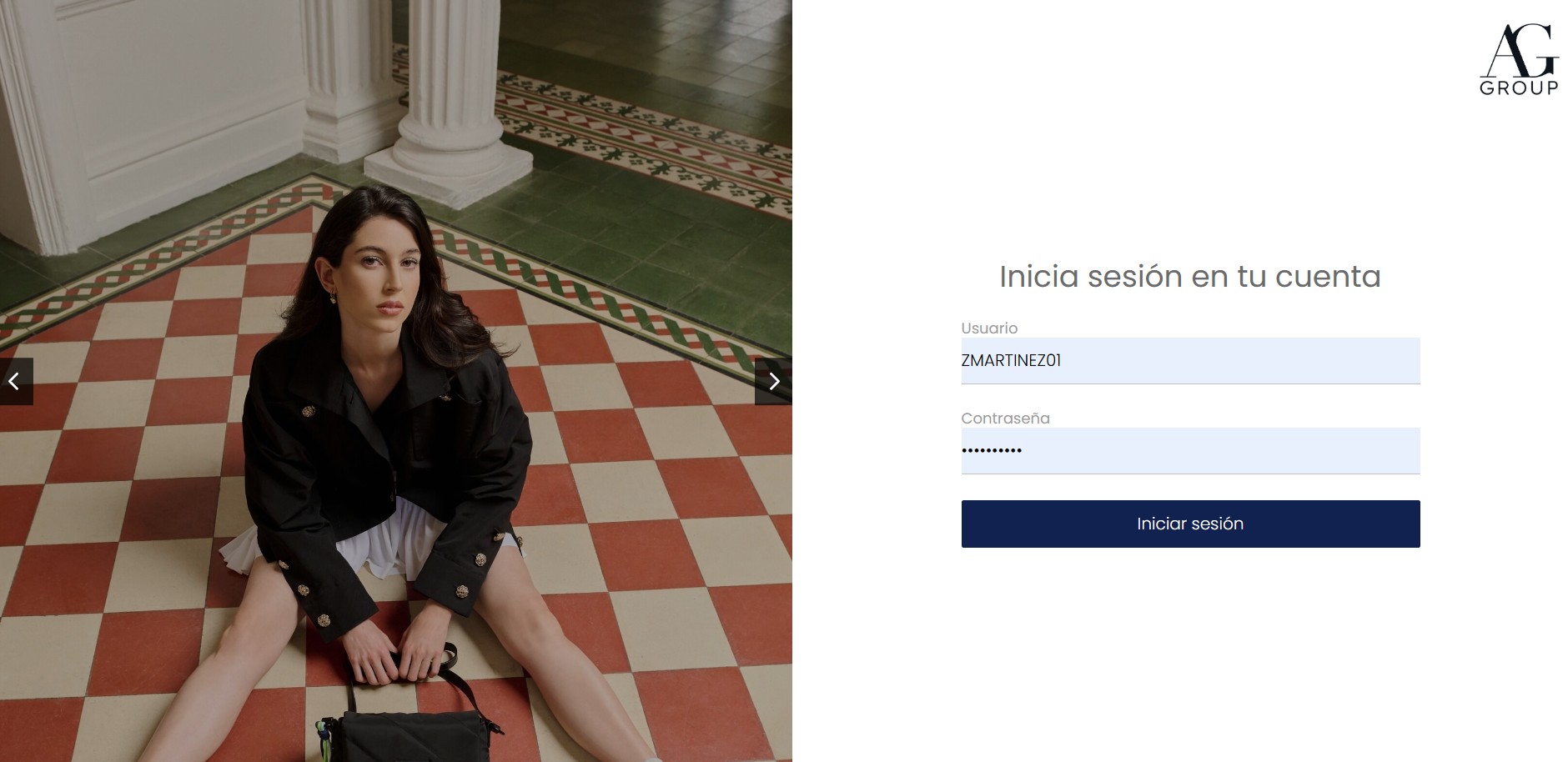 Portal web que extiende un ERP empresarial